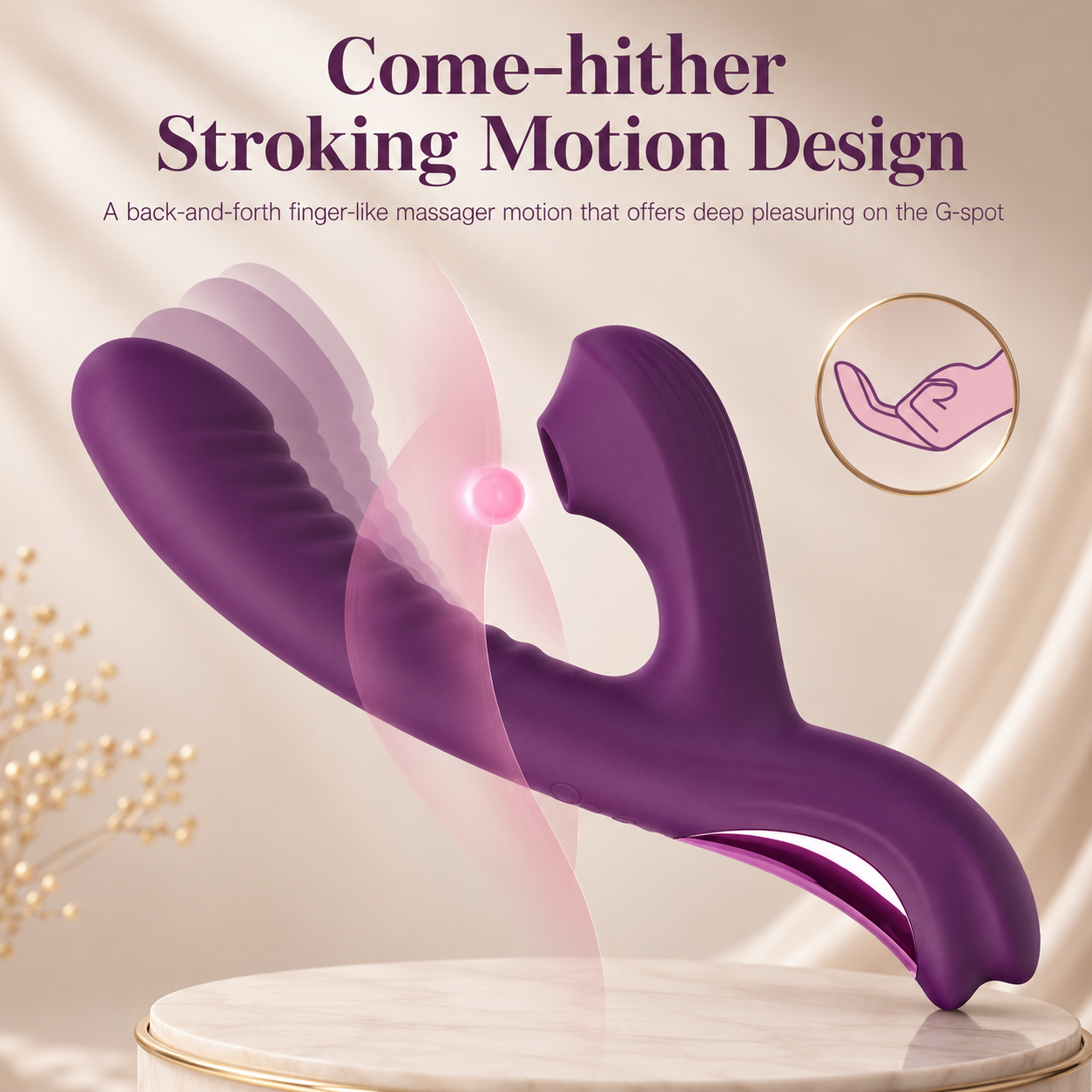•Hither Clitoral & G Spot Stimulation•